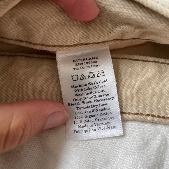 Everlane The Denim Short - clay, organic cotton - Picture 3 of 3